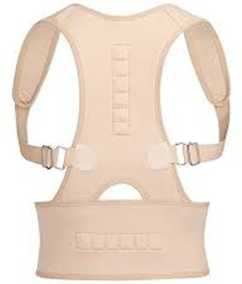 

Perfect shopo The Amazing Back Support Belt that Aligns Your Spine, Posture Corrector Brace -SIZE- Back & Abdomen Support(Beige
