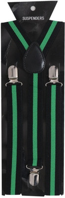 

Civil Outfitters Y- Back Suspenders for Men, Women(Green)