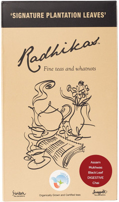 

Radhikas Fine Teas and Whatnots Assam Mukhwas Black Leaf DIGESTIVE Chai Black Tea Box(100 g)