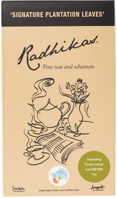 

Radhikas Fine Teas and Whatnots Darjeeling Green Herbal Leaf DETOX Tea Herbal Infusion Box(100 g)