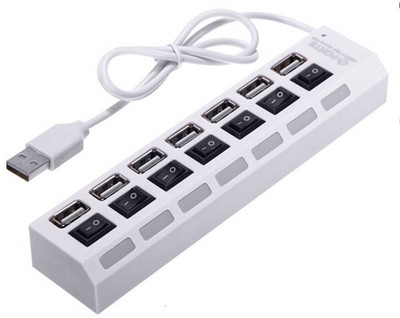 

Oxza 7 PORT 2.0 HI SPEED SUPER USB Hub(White)