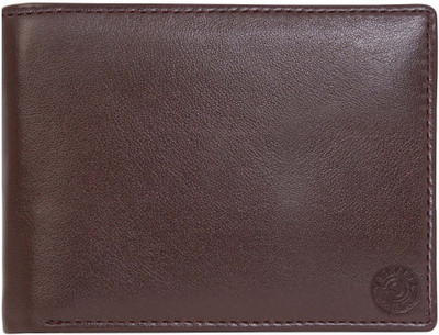 

SCHARF Men Brown Genuine Leather Wallet(12 Card Slots)