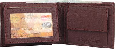 

Designer Bugs Men Brown Artificial Leather Wallet(3 Card Slots)