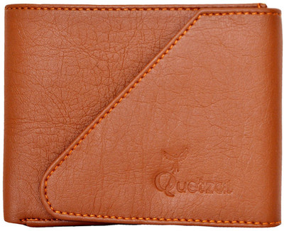 

Quetzal Men Tan Artificial Leather Wallet(5 Card Slots)