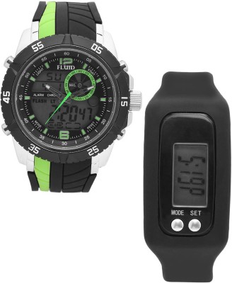 

FLUID FDFFL-1129-GR With Digital Band Watch - For Men