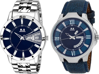 

R S Original RSO-3090 DAY AND DATE BLUE WATCH FOR MEN Watch - For Men