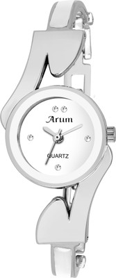

Arum ASWW-033 Black Round Dial Stainless Steel Strap Fashion Watch - For Women