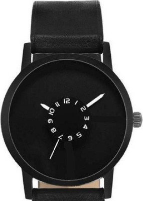 

Miss Perfect New Stylish Full Black Leather Belt Men & Women Watch - For Boys & Girls and women Watch - For Boys