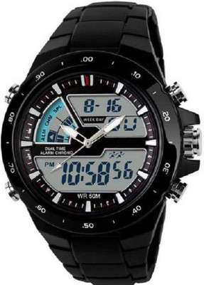 

Rosra Black Dial Chronograph Watch - For Men