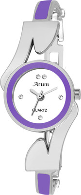 

Arum ASWW-029 Black Round Dial Stainless Steel Strap Watch - For Women