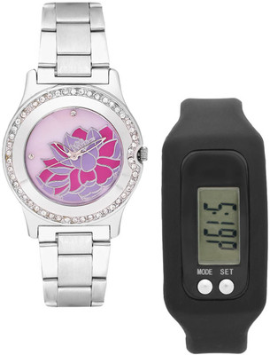 

FLUID FDFFL-144-IPS-PR01 With Digital Band Watch - For Women