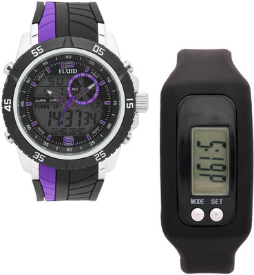 

FLUID FDFFL-1129-PR With Digital Band Watch - For Men