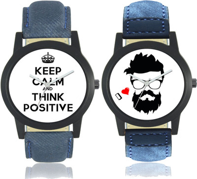 bilmo Stylish Leather Strap Watch 19 Watch - For Men