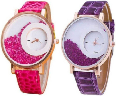 

rza MIXED RED PURPLE COMBO FOR WOMEN Watch - For Women