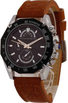 

Rosra Brown Leather Strap Watch - For Men