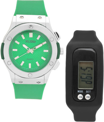 

FLUID FDFFL-410-GR With Digital Band Watch - For Men & Women
