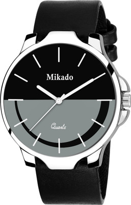 

Mikado Cruise Italian Leather Strap Black Dial Men's Watch Watch - For Boys