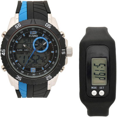 

FLUID FDFFL-1129-BL With Digital Band Watch - For Men