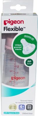 

Pigeon Flexible Plastic feeding bottle - 200 ml(Pink)