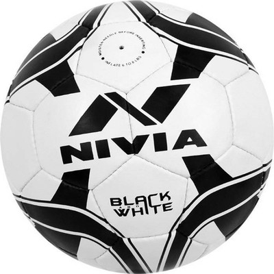 

Nivia Black & White Football - Size: (Pack of 1, Multicolor