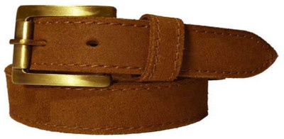 

King Men Brown Genuine Leather Belt, Camel