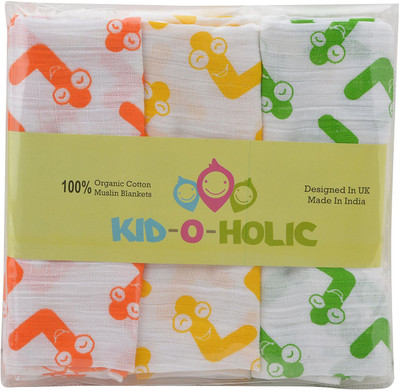 

ShopperBay Text Print  Swadding Baby Blanket(Cotton, Multicolor