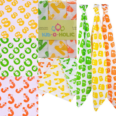 

ShopperBay Text Print  Swadding Baby Blanket(Cotton, Multicolor