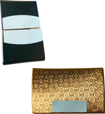 

Printmystic.com 10 Card Holder(Set of 2, Black, Gold, Silver)