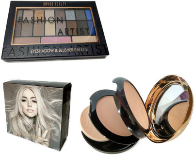 

Swiss Beauty Swiss Highlighter+MacCompact(Set of 2)