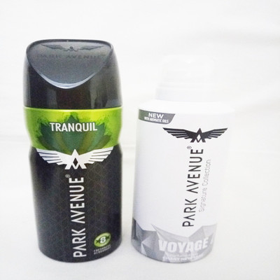 

Park Avenue TRANQUIL AND VOYAGE Deodorant Spray - For Men(260 ml, Pack of 2)