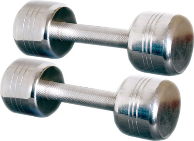 

Glaze Prime curve 2kgx2=4kg Fixed Weight Dumbbell(2 kg), Silver