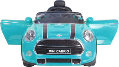 

Toy House Mini Cabrio F57 Rechargeable Car Battery Operated Ride On(Blue)