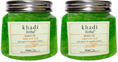 

Khadi Herbal ALOEVERA FACE GEL WITHLIQORICE & CUCUMBER EXTRACTS-200gM/7 oz Face Wash(400 g)