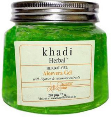 

Khadi Herbal ALOEVERA FACE GEL WITHLIQORICE & CUCUMBER EXTRACTS-200gM/7 oz Face Wash(200 g)