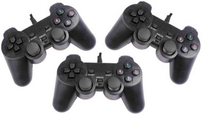 

M Mod Con Pack of Three USB Gaming Controller Joystick Gamepad(Black, For PC, iOS)