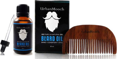UrbanMooch MENS BEARD OIL & SHISHAM COMB HAIR OIL 30ML Hair Oil(30 ml)