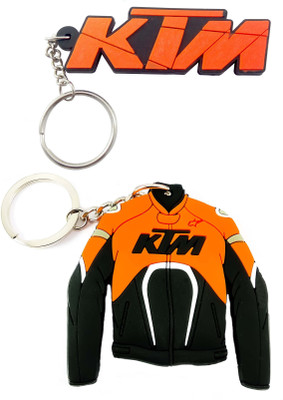 ShopTop Double Sided KTM Jacket and KTM logo Key Chain ShopTop Double Sided KTM Jacket and KTM logo Key Chain