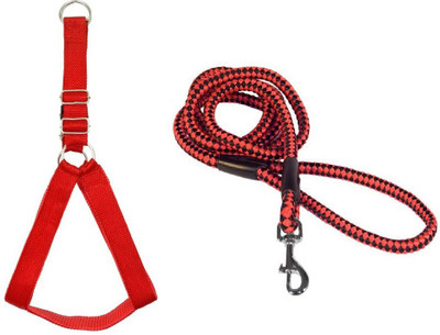 Furious3D Dog Harness & Leash(, RED