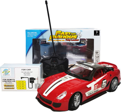 

Jack Royal 1:16 Fast & Furious (RED California) Radio Control Car With 4AA Batteries for Car(Red)