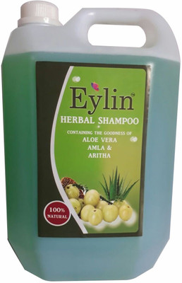 

EYLIN AMLA, ALOEVERA & ARITHA HERBAL SHAMPOO, 5 LTR, PERFUME - GREEN APPLE(5000 ml)