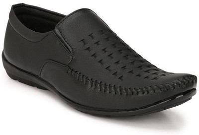 Koscko Comfartable and durable formal shoes For Men Slip On For Men(Black