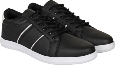 

Aero Synthetic Leather Sneakers For Men(Black, White