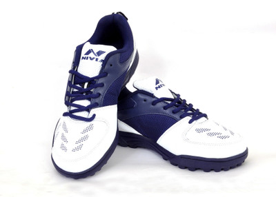 

Nivia Carribean Cricket Shoes For Men(White, Blue
