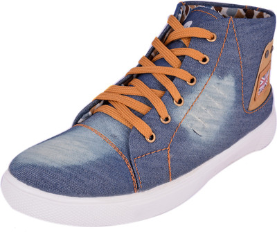 

Da-Dhichi Men's Blue Ankle Length Canvas Shoe BS-5 Casuals For Men(Blue