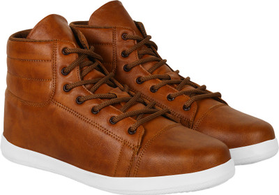 

Aero Synthetic Leather Sneakers For Men(Brown, Tan