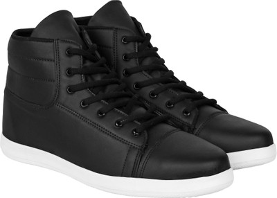 

Aero Synthetic Leather Sneakers For Men(Black