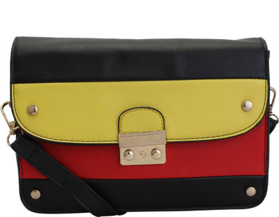 

BAGSVILLA Girls Casual Multicolor Leatherette Sling Bag