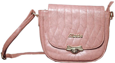 

Albeda Girls Casual Pink Leatherette Sling Bag