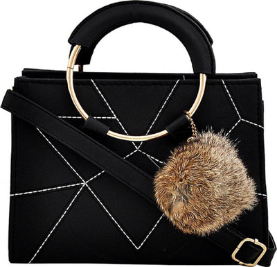 

vogice Women Casual Black PU Sling Bag