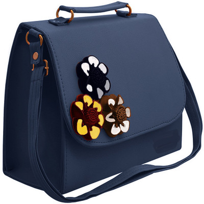 

BUY FOR CHANGE LLP Women Evening/Party Blue PU Sling Bag